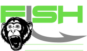 Fish Monkey Standard Logo on black RGB