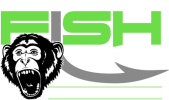 Fish Monkey Standard Logo on black RGB